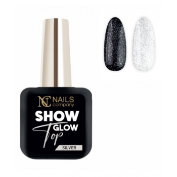 Nails Company  Show Glow Top - Silver 11ml